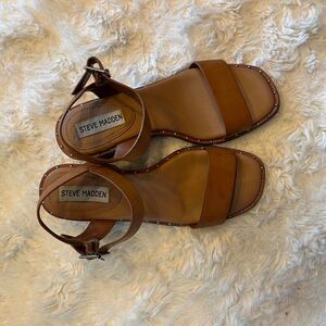 Steve-madden Women's Brown and Tan Sandals